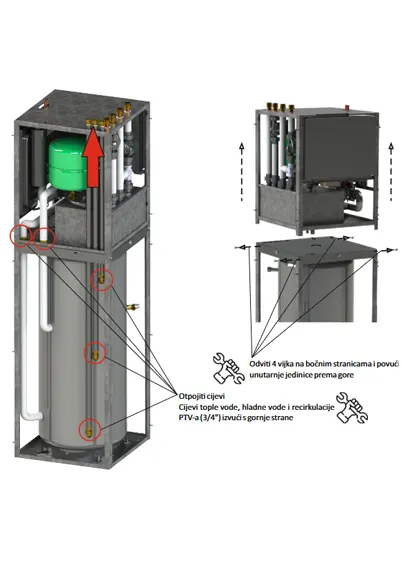 Centrometal dizalica topline Tower-S/200 (Unutarnja jedinica) - detalj 2