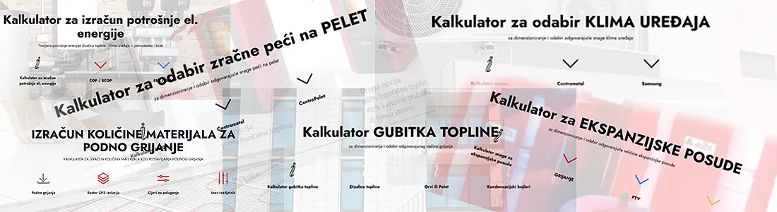 Online kalkulatori za grijanje i hlađenje
