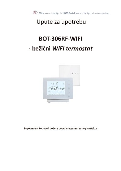 Upute BOT 306RF WIFI