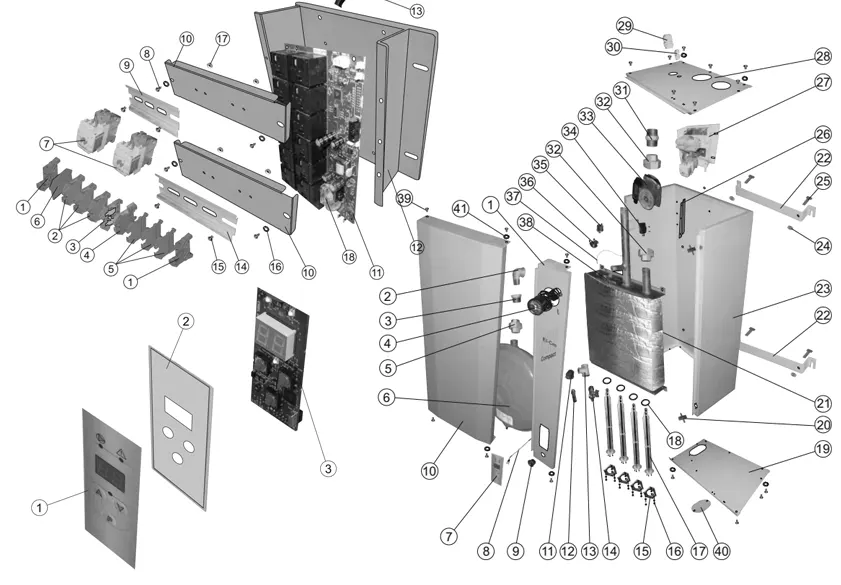 Centrometal CETROMETAL ELEKTRINI KOTLOVI DIJELOVI - tehnička shema